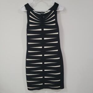 Y2K Etcetera Womens Bandage Dress Size Small Bodycon Knee Length Party